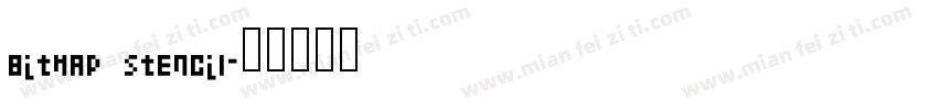 bitmap stencil字体转换